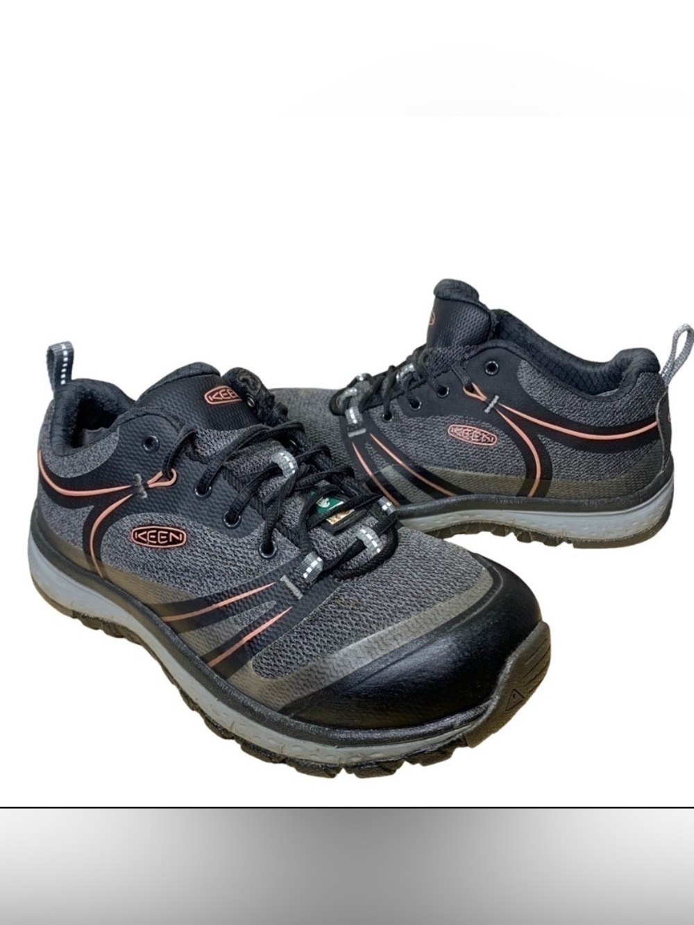 Keen Sedona Gray Safety Waterproof Work Hiking Shoes 6.5 Aluminum Cap toe